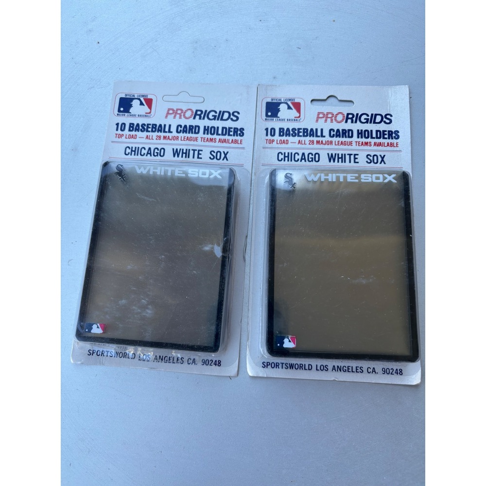 ProRigids Chicago White Sox Baseball Card Holders 10 Pack MLB Top Load Lot of 2
